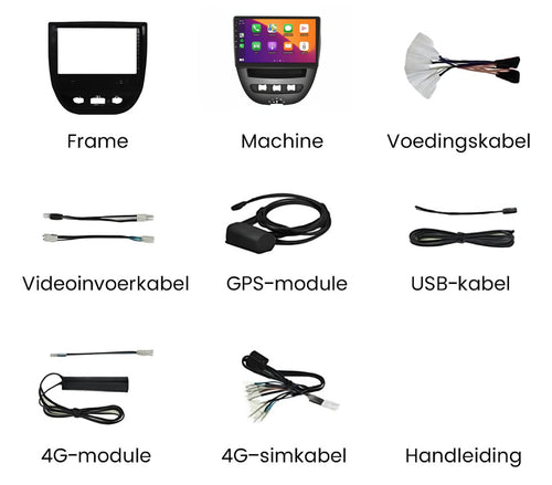 Toyota Aygo / Peugeot 107 / Citroën C1 (2005–2013) – CarPlay & Android Auto