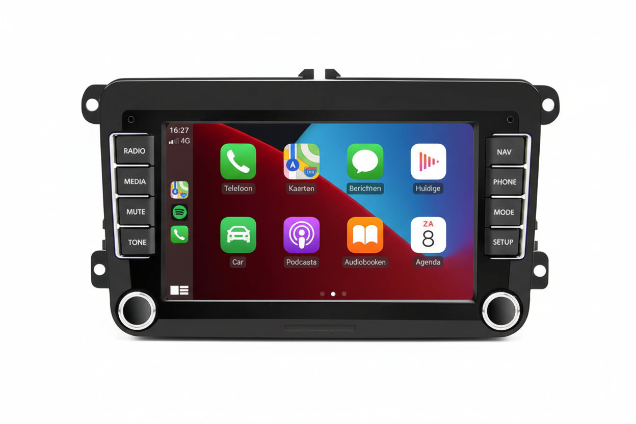 Volkswagen / Seat / Škoda – 7-inch Autoradio met Apple CarPlay & Android Auto